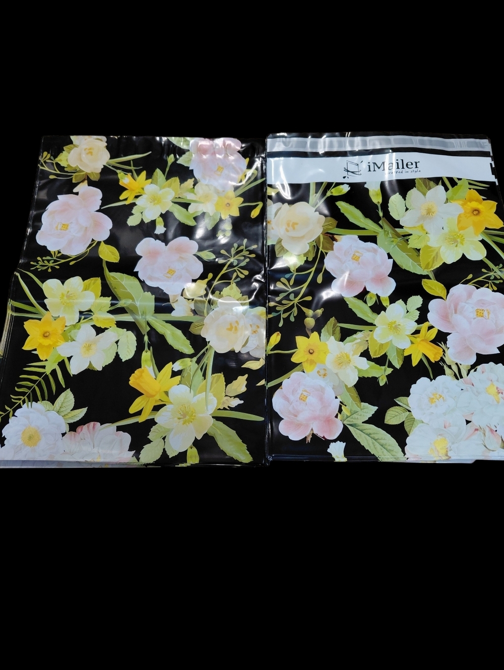 20ct. 12x15.5 Polymailers Random Thank You Cards And Stickers - Picture 2 of 4